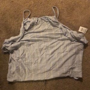 American Eagle size large crop tank with fringe
